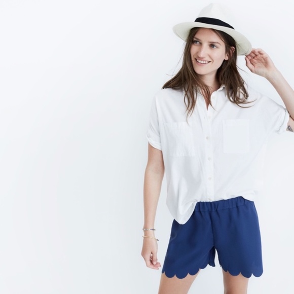 Madewell Scallop Shorts - Picture 1 of 6